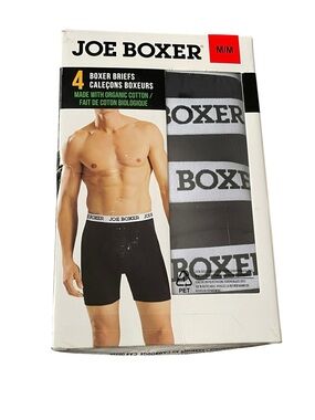 Joe Boxer Black Men's Boxer Briefs - 4 Pack